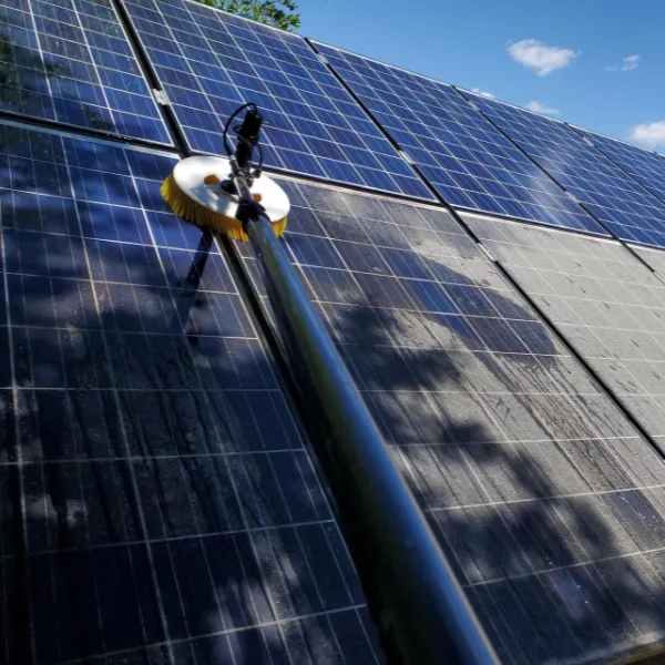 Clean solar panels on a Lowcountry rooftop